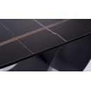 Стол обеденный SIGNAL INFINITY Ceramic Azario black черный/черный мат 160-240/95